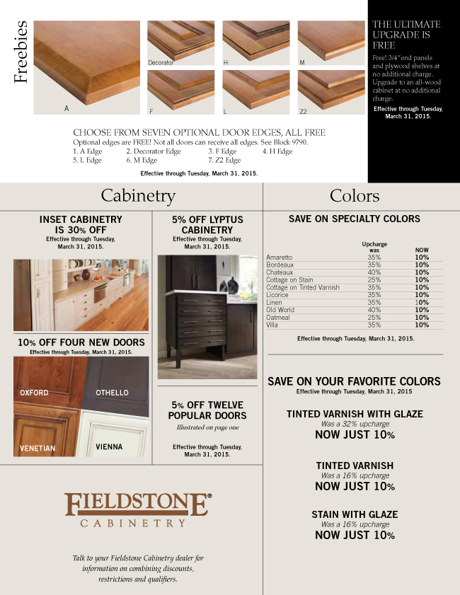 Pages From Fieldstone Promo Flyer 2 Lifestyle Kitchens Baths